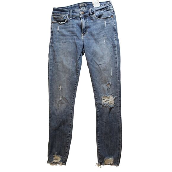 Abercrombie & Fitch Harper Low Rise Ankle Distressed Jeans Women’s 26 / 2R - Picture 2 of 6